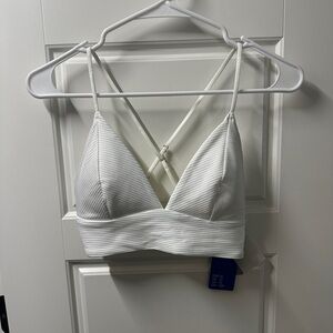 NWT H&M white bikini top